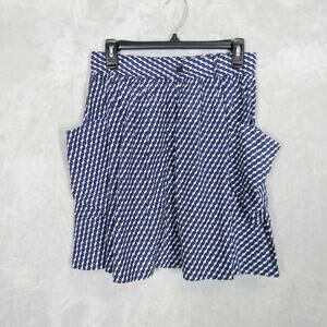 Apiece Apart Skirt Womens 6 Geometric Silk Blend Pockets Made in USA